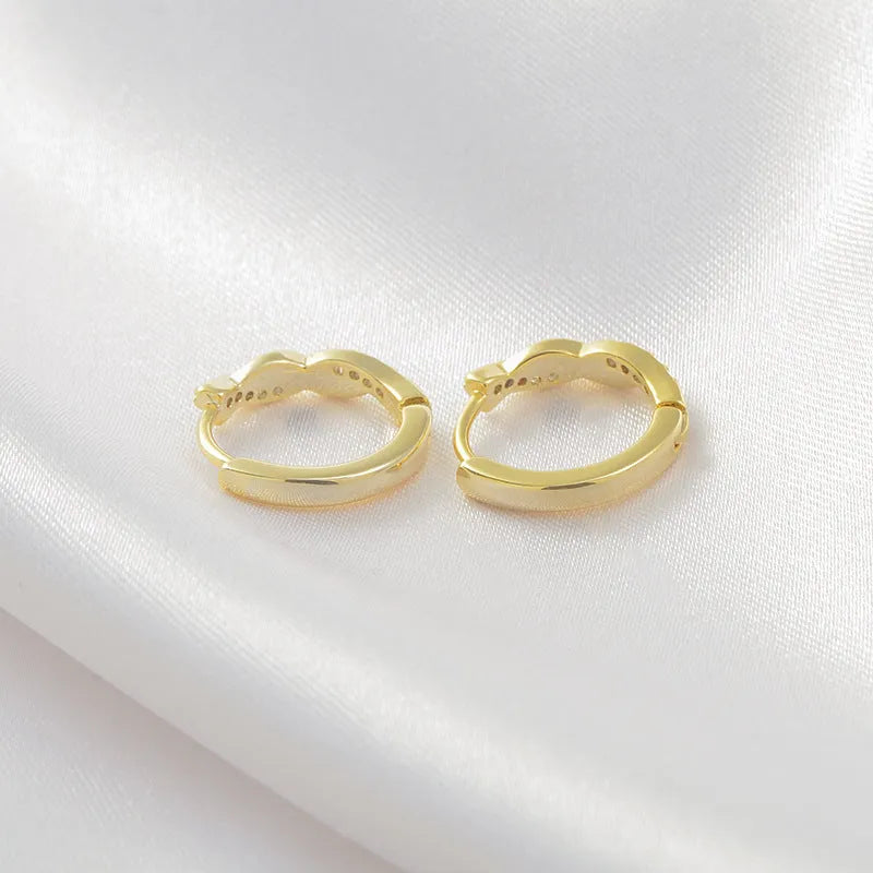 Geometric hemp rope earclip earrings with interwoven copper wire in gold colour option