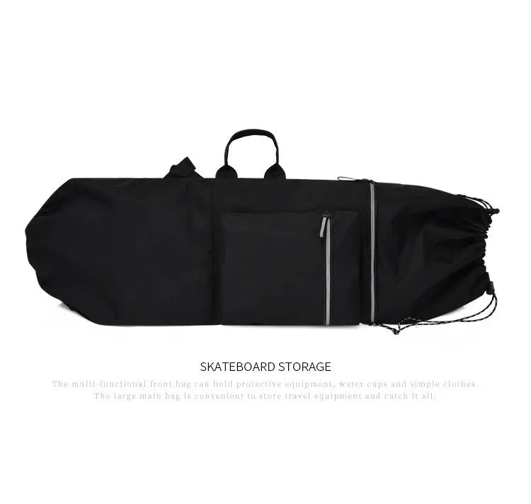 Waterproof nylon skateboard backpack for yoga and outdoor sports with multiple colour options