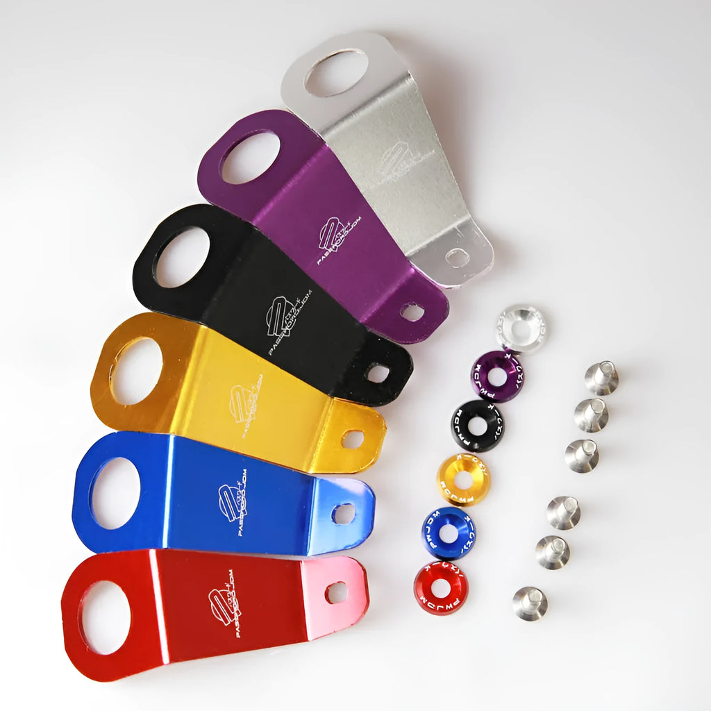 Aluminium radiator bracket for Civic EG cars in red, blue, gold, black, purple or silver