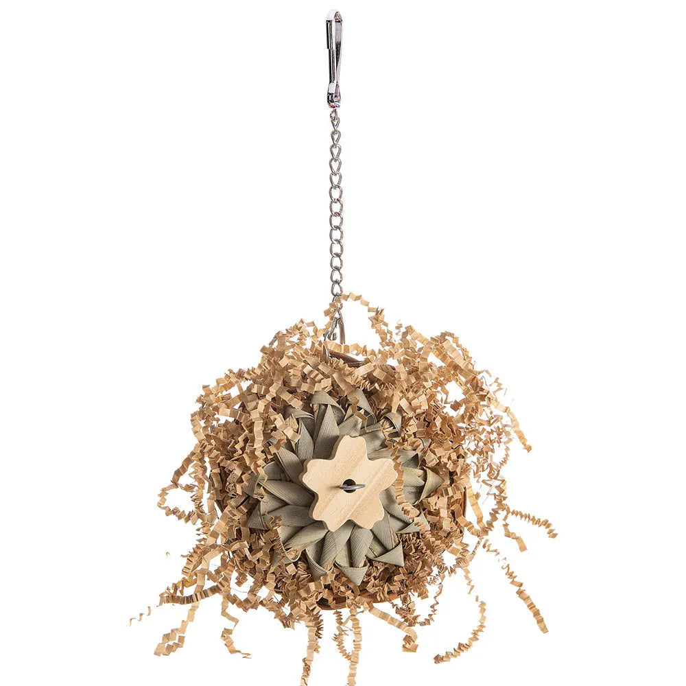 Three-type parrot gnawing toy bundle for medium to large birds