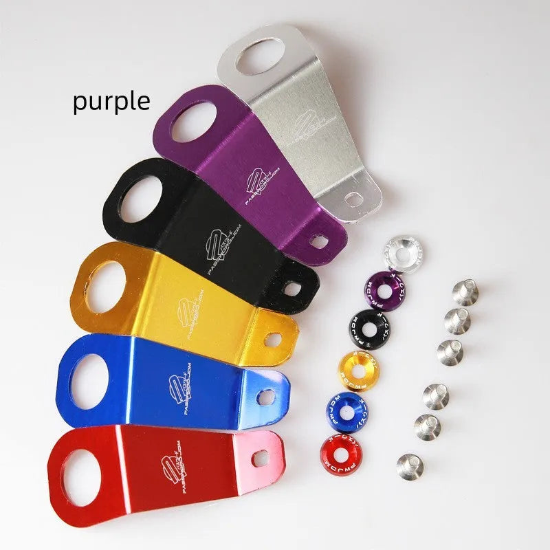 Aluminium radiator bracket for Civic EG cars in red, blue, gold, black, purple or silver