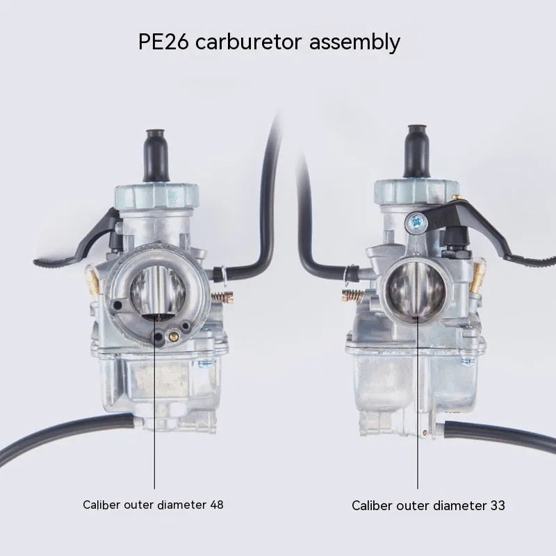 Ba Jia PE26 flat suction plunger motorcycle carburetor assembly for engine parts replacement