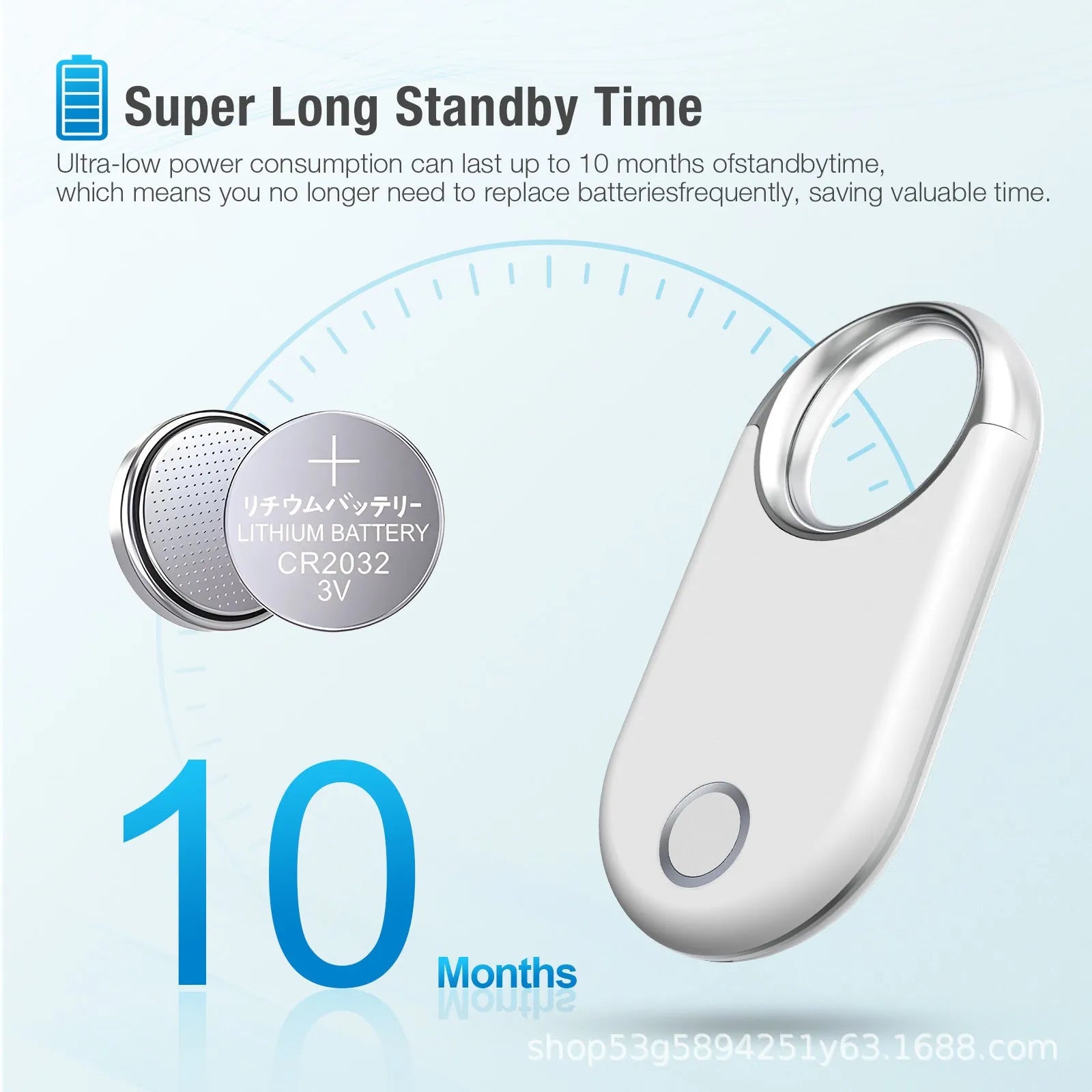 Compact black GPS tracking device for pets and children showing front display and side profile