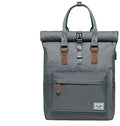 Polyester casual backpack showing internal computer pocket and cover opening mechanism