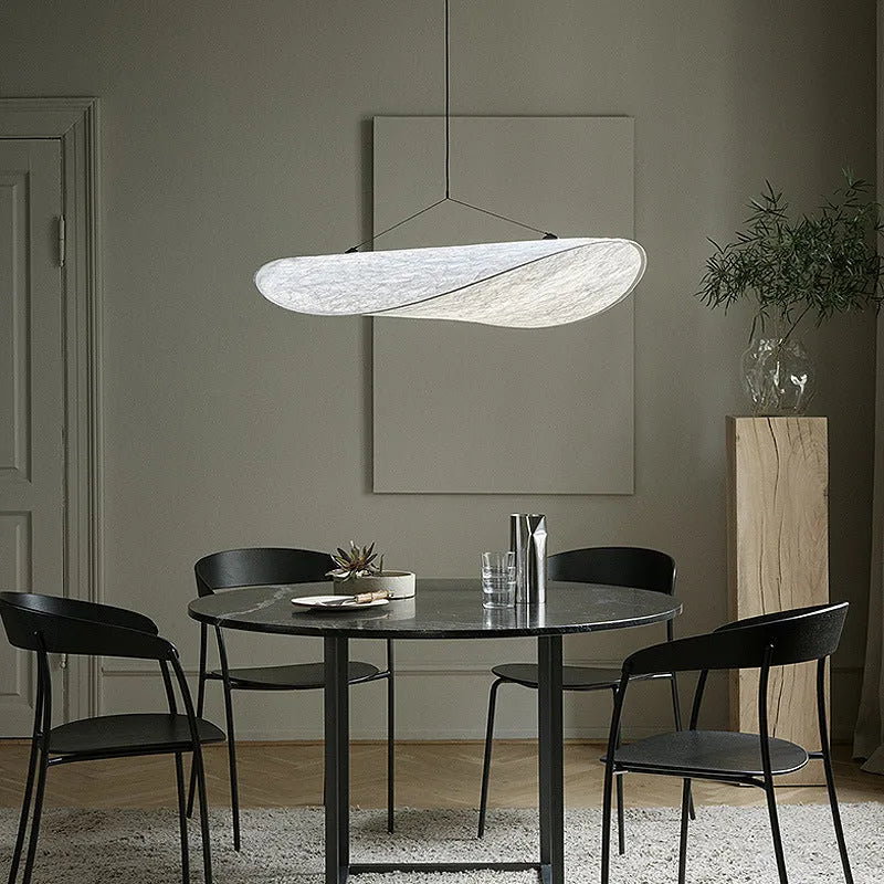 Art silk decorative chandelier ceiling light with multiple diameter options and remote control
