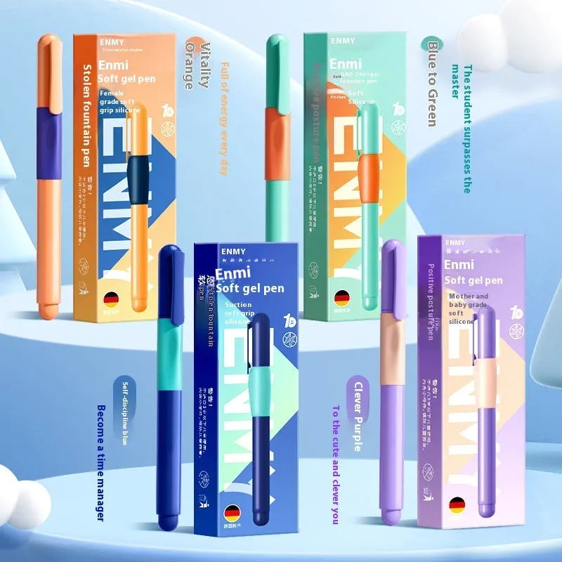 Boxed student posture correction pen in blue, green gradient, purple, or orange.
