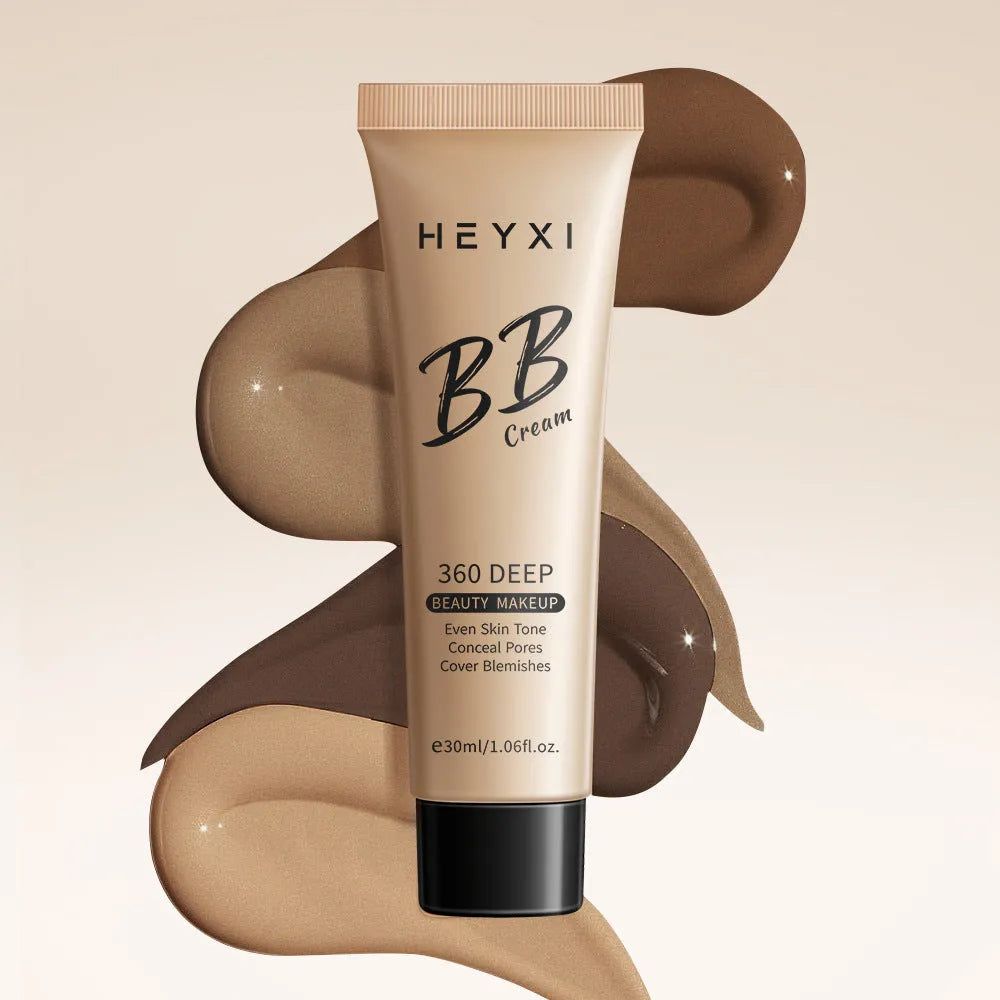 Waterproof BB cream in four shade options for natural skin tone matching