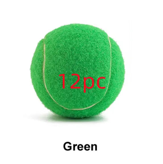 6.3cm rubber dog tennis ball in bright colours for bite-resistant fetch and training