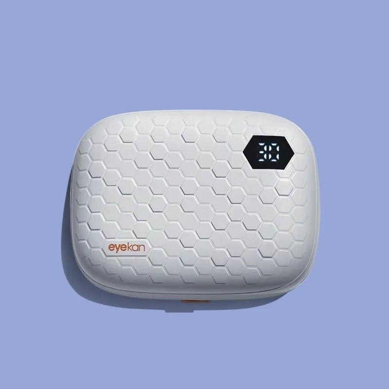 Automatic glasses cleaning machine with ultrasonic flushing in plastic housing measuring 85x65x30mm