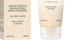 150ml oat facial cleanser foam in a bottle, suitable for unisex use and daily gentle pore cleansing.