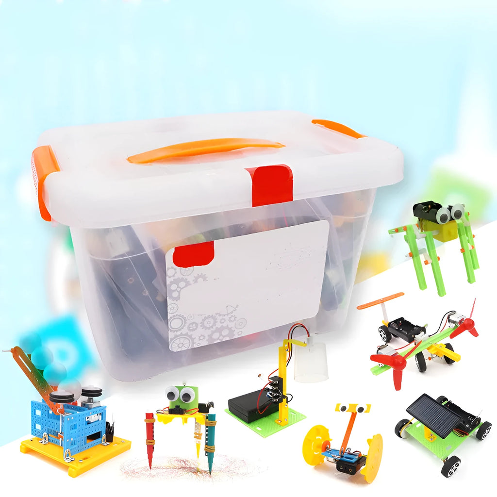 DIY plastic puzzle assembling building blocks science experiment teaching aids for children 7-14 years
