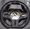 Black carbon fibre BMW steering wheel with LED controls and heating function