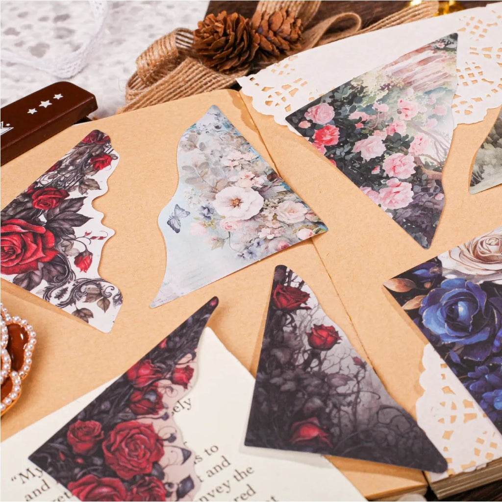 Pack of 20 creative DIY bookmarks with modern printed designs in six colour theme options.