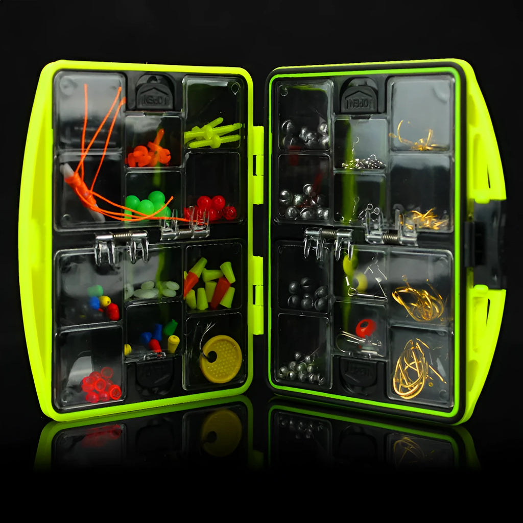 Rock fishing accessories combination set with 184 pieces for sea fishing