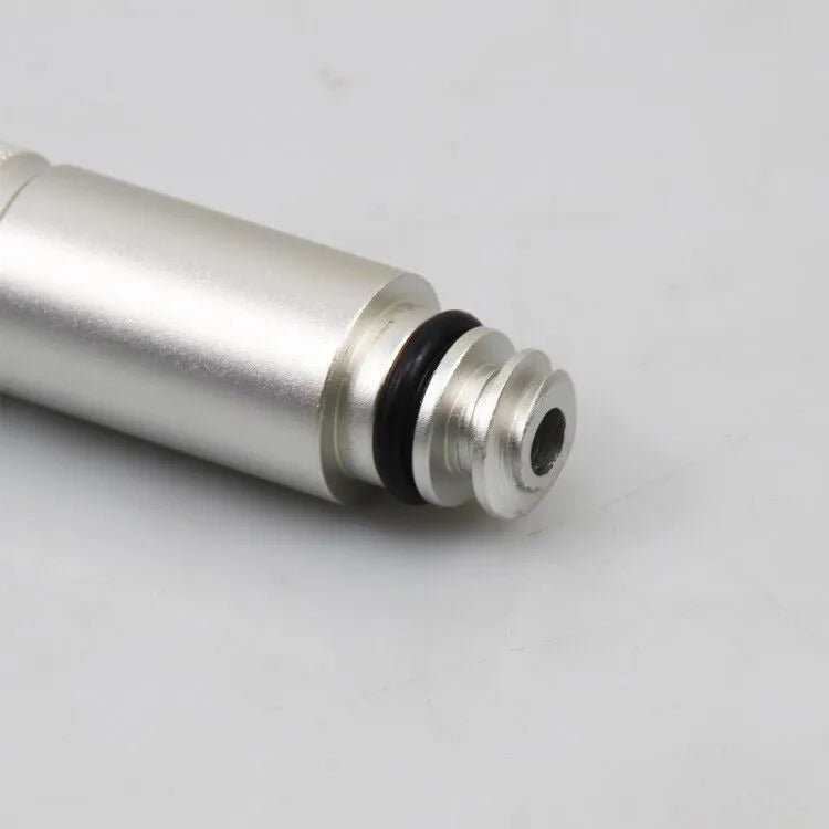 Silver metal VAS6262-9 transmission refueling joint adapter tool on a workshop bench