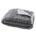 Soft thick warm waterproof machine washable pet plush blanket for dogs and cats in coffee colour size large