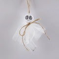 Halloween LED lighting chain with colourful ghost-shaped lights and battery box