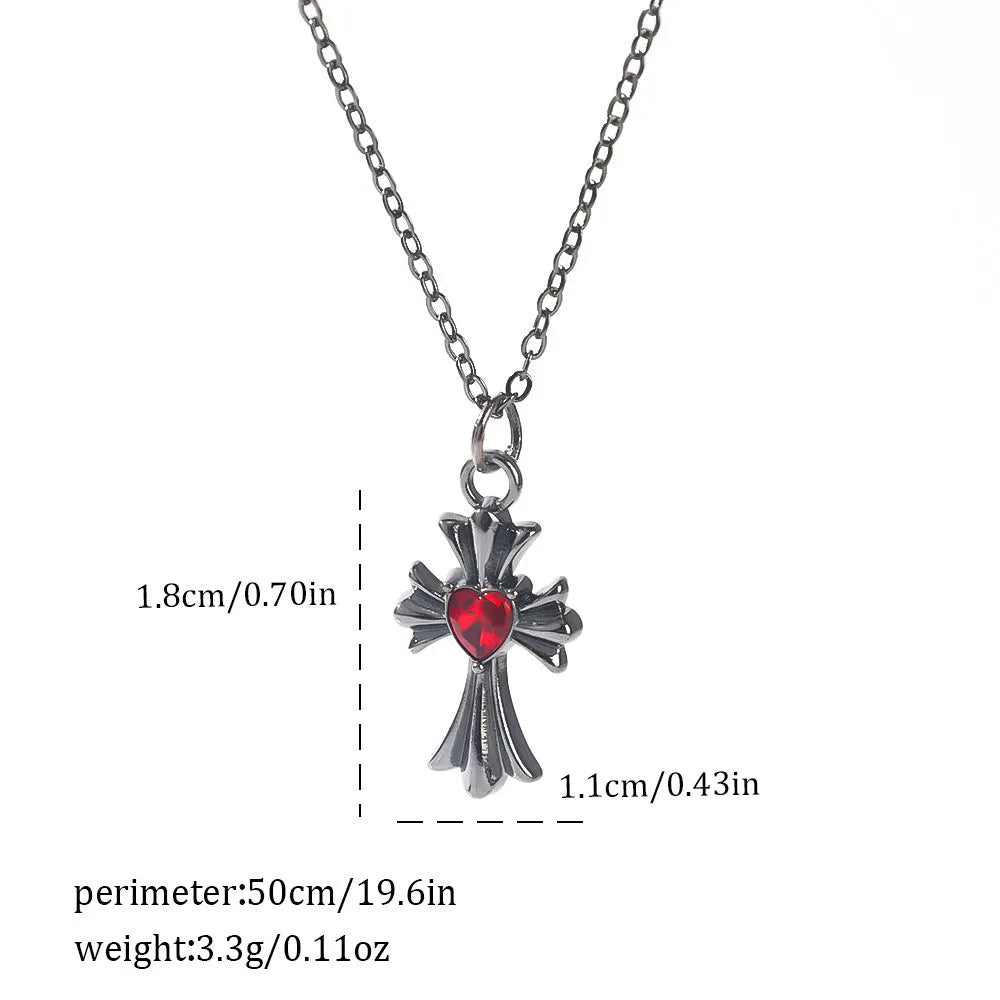 Halloween necklace with electroplated zinc alloy pendant showing spider, bat, and gothic designs on regular chain