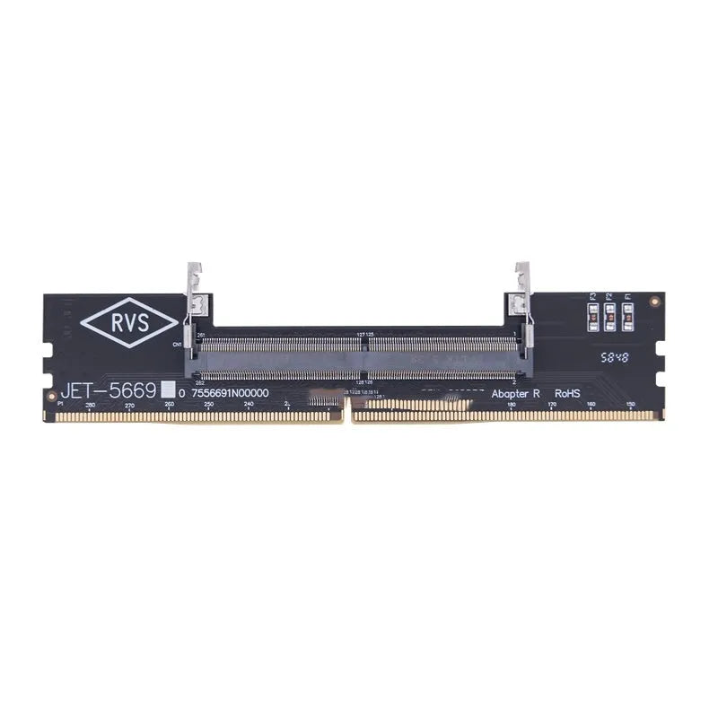 DDR4 laptop to desktop adapter card converting SO-DIMM memory to DIMM desktop slot
