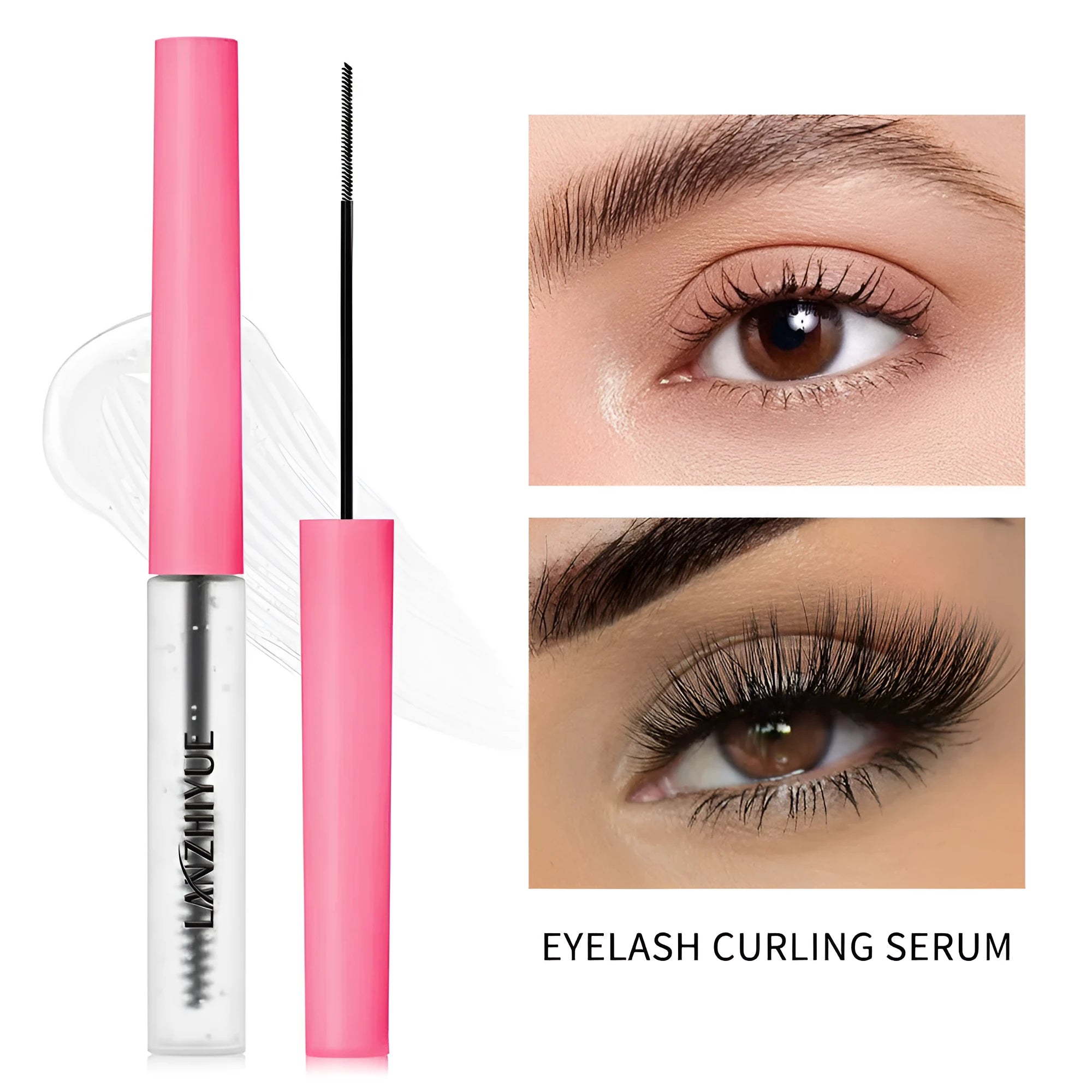 White eyelash growth liquid for thicker repair and longer natural lashes in standard specifications