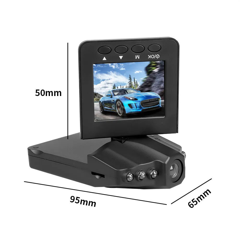 H198 HD six-light infrared night vision car DVR recorder with 2.4-inch screen