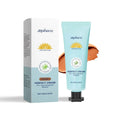 30ml bottle of liquid foundation sunscreen moisturiser in dark skin, ivory white and natural colour shades