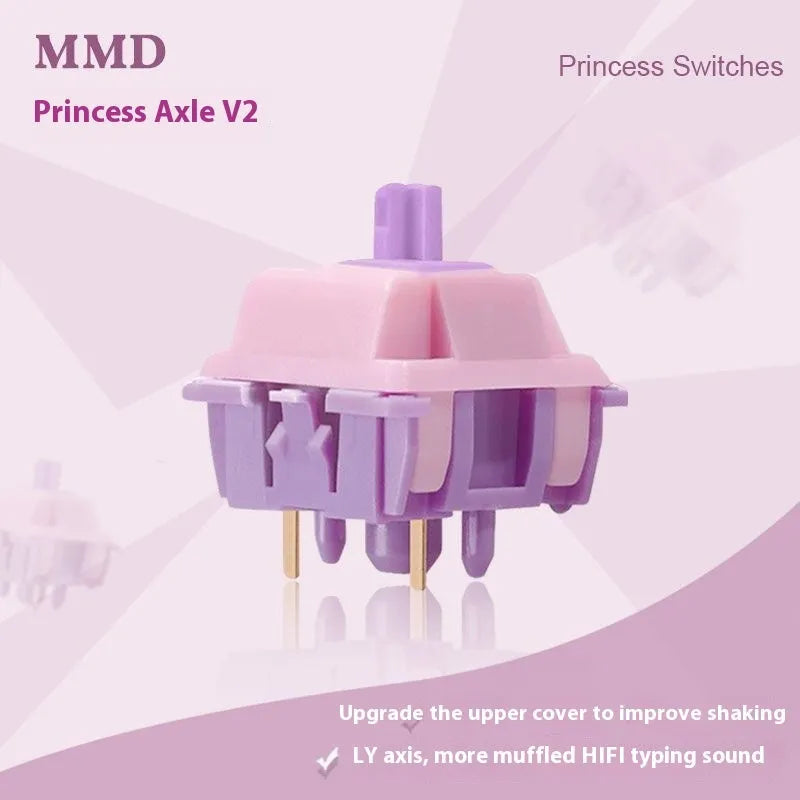 MMD Princess mechanical keyboard linear switch for custom keyboard builds