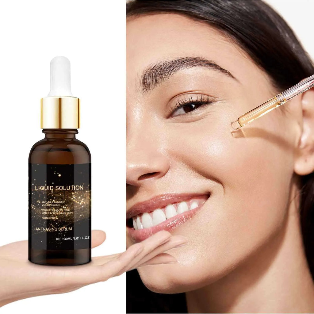 30 ml facial moisturising solution bottle with hyaluronic acid and glycerin formula