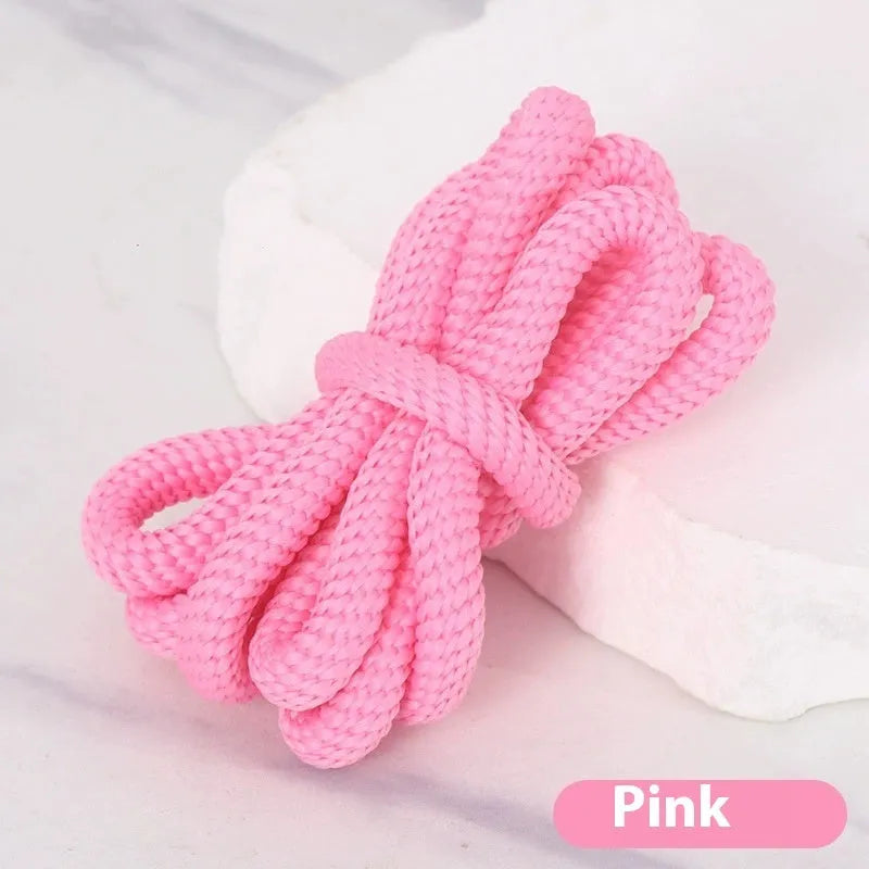 Oval shoelace adapter rope showing 1.0cm width and multiple colour options including black, pink, and lake blue