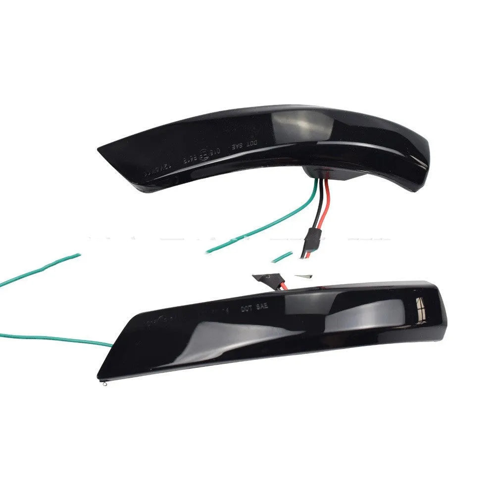 Ford Focus Mondeo rearview mirror waterfall light with blue and yellow LED options