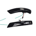 Ford Focus Mondeo rearview mirror waterfall light with blue and yellow LED options