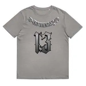 Loose fit cotton t-shirt with short sleeves and round neck in grey, khaki, pink, and purple colours