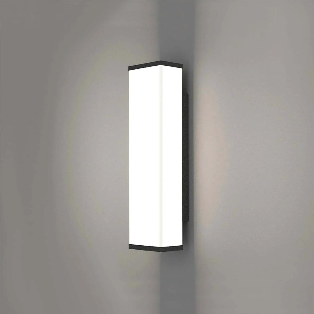 60cm tall outdoor wall light with stainless steel and PC construction, waterproof P65 rating
