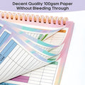 B5 budget tally notebook with spiral binding for financial tracking
