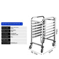 Stainless steel 6-layer cake bread tray rack with lock feature
