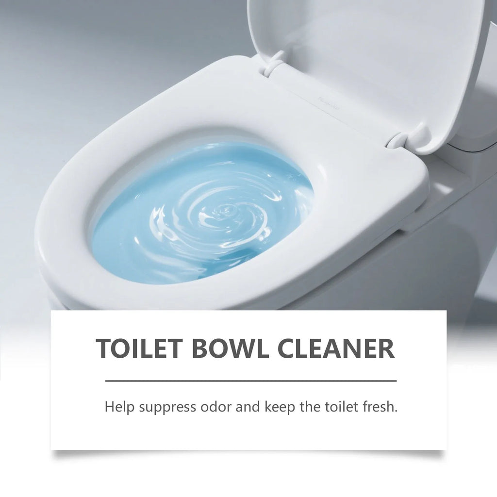 Pack of four sachets of toilet bowl cleaning powder for removing urine stains and odours.