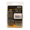 Tobly 30 piece European carp fishing accessory set with pipes, hoses, and screws.
