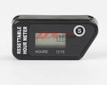 Black waterproof LCD maintenance reminder timer for equipment service tracking