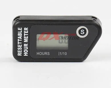 Black waterproof LCD maintenance reminder timer for equipment service tracking