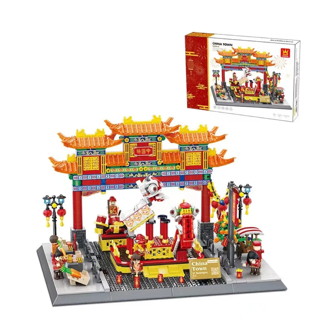 Wange small particle building blocks set with over 800 pieces for world landmark model construction