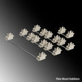 Mechanical keyboard stabiliser accessories with 4.3-inch display screen in black and milky white colours