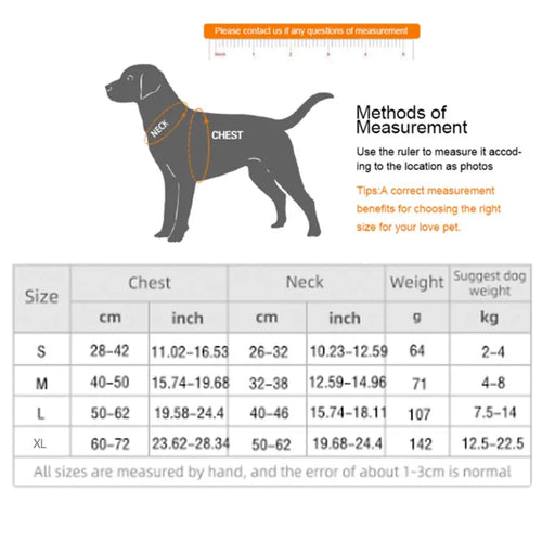 Adjustable reflective dog harness vest in breathable mesh material with metal control ring