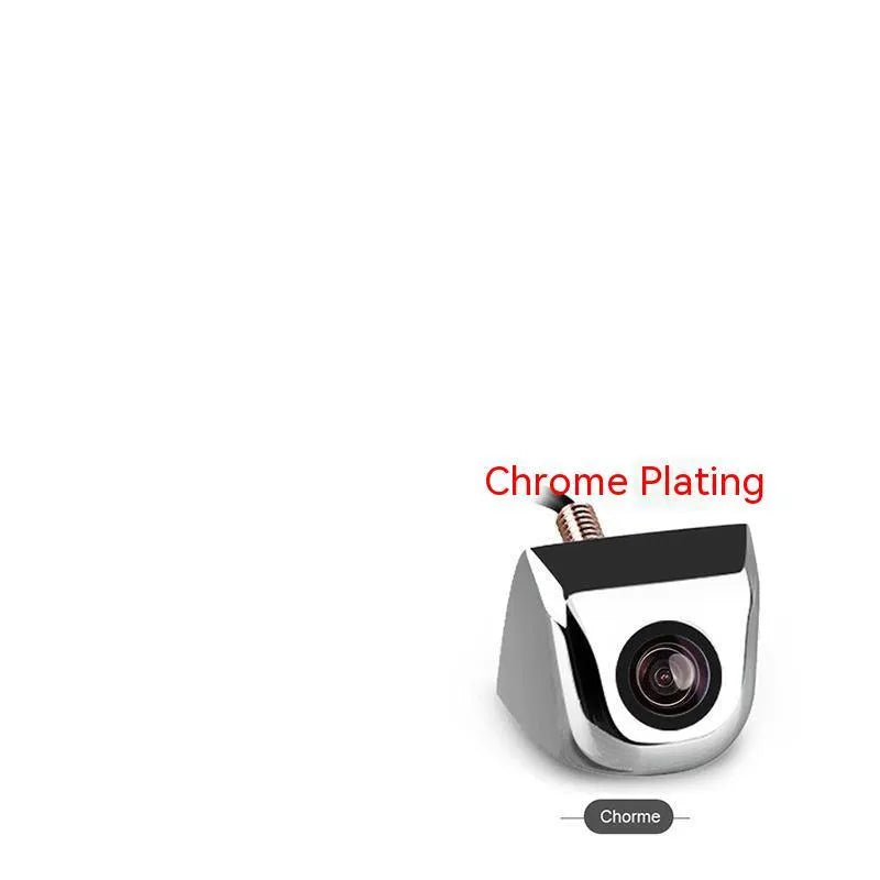 Screw plug-in HD waterproof car rearview camera with metal shell in black silver chrome or white finish