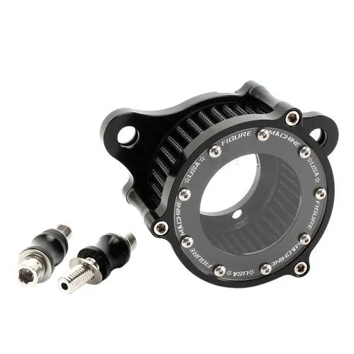 CNC aluminium motorcycle air filter with transparent glass cover for Harley Davidson XL883 1200X48