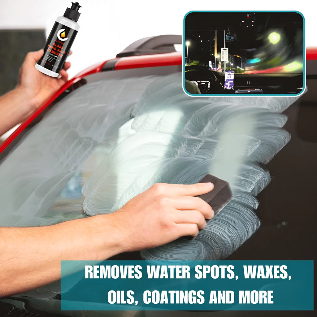 Glass oil film remover cleaning cream in 50ml, 100ml and 200ml container options