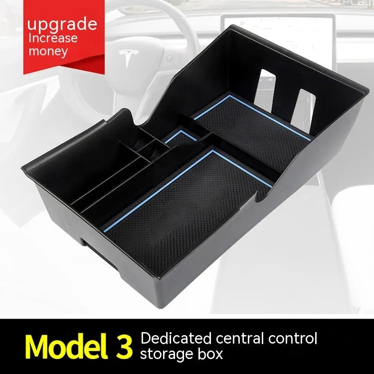 Tesla centre console retrofit plastic storage organiser tray for Model 3 Model X Model S