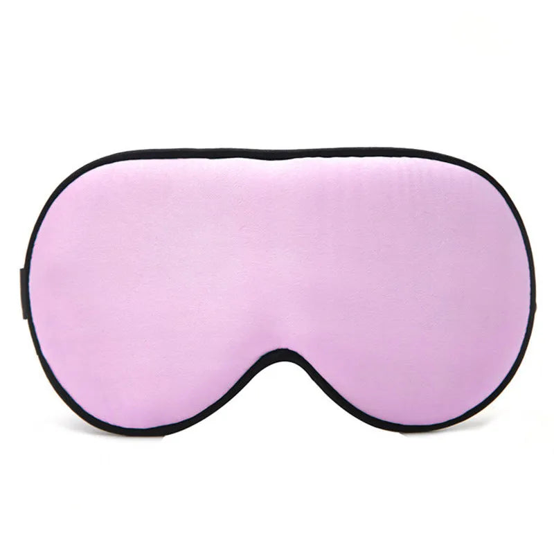 Double-sided mulberry silk sleep eye mask in multiple colours with adjustable elastic straps.