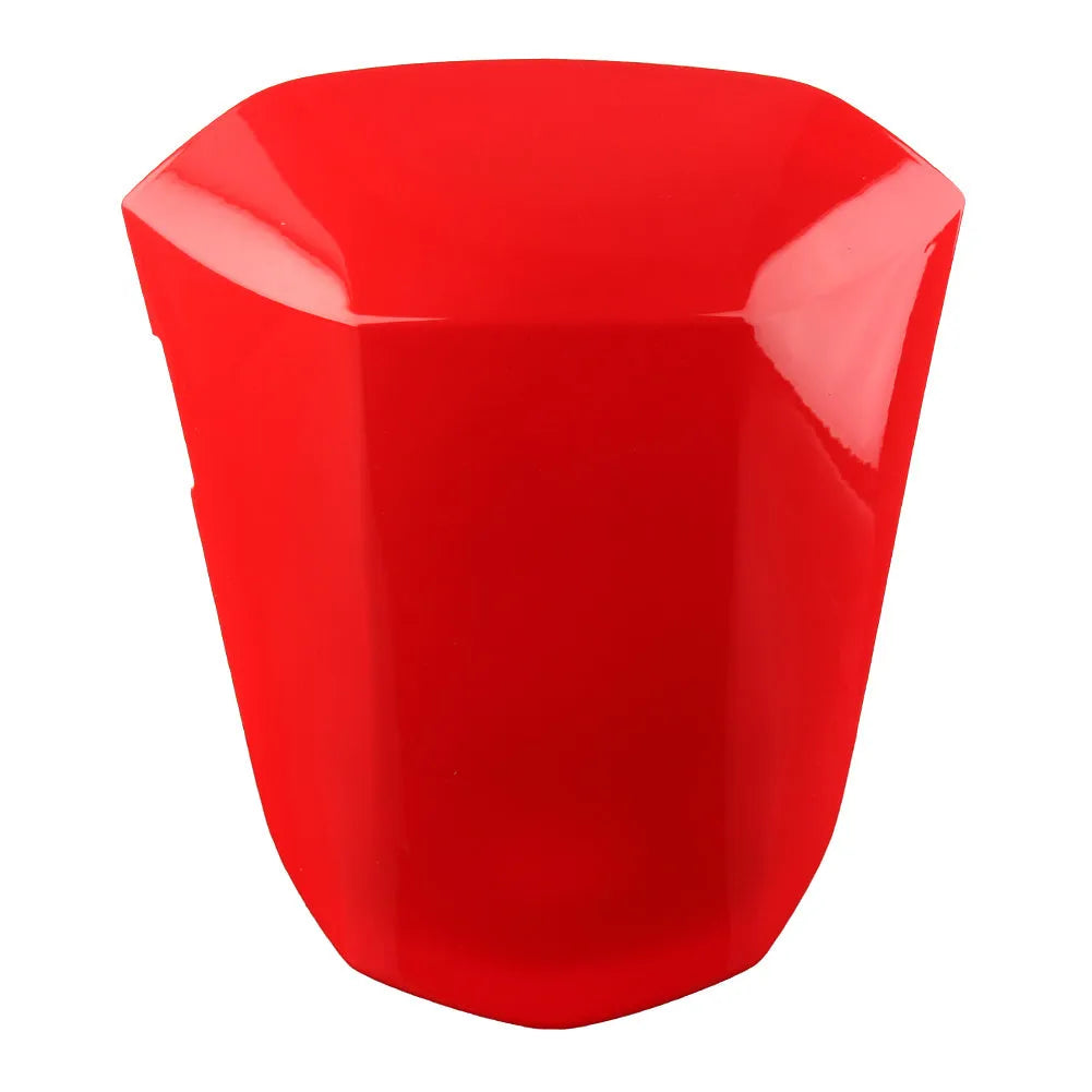 GSXR1000 motorcycle rear cowl seat cover in ABS plastic, shown in available colours including Carbon Fibre.