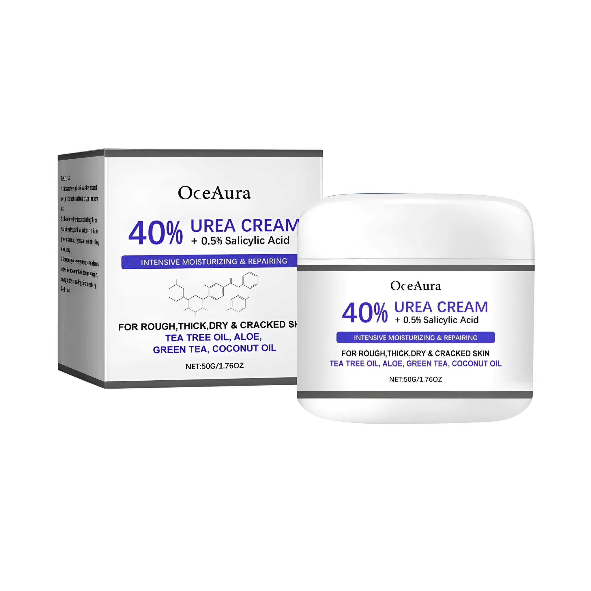 A 50g tube of anti-cracking hand and foot cream on a plain background.