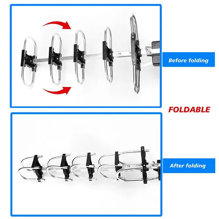 GR-1002 outdoor rotatable high gain digital television antenna for VHF UHF reception